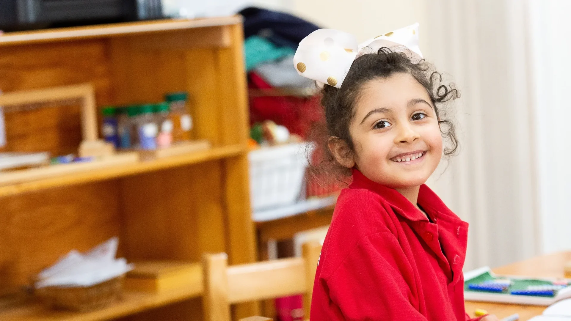 happy child looking at camera